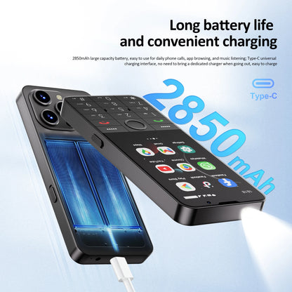 SERVO F26 PRO 3.5-inch Touch Screen Button Smartphone 4G LTE Dual SIM Android 11.0 2GB+16GB Play Store GPS Quick Dialing FM Flashlight Type-C Smart Phones