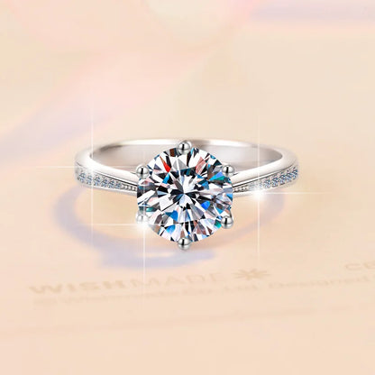 Moissanite Couple Ring For Women Man 925 Silver Stone Match Dia Wedding Band Bride S Sterling Silver White Gold 2.00ct
