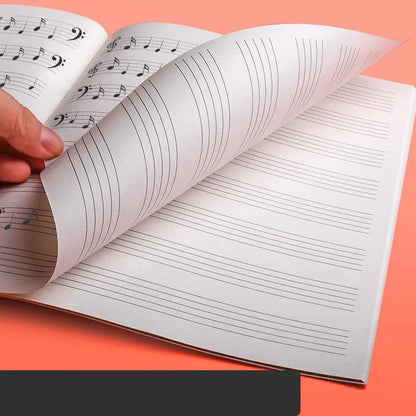 1pc 18Pages Music Sheet Spiral Notebook Manuscript Paper Exercise Book Record Paper Piano Guitar Musical Notebooks