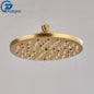 POIQIHY Brass Golden Rainfall Shower Head Shower Faucet Head Bathroom Replace Rain Showerhead Antique Brass Showerhead Accessory