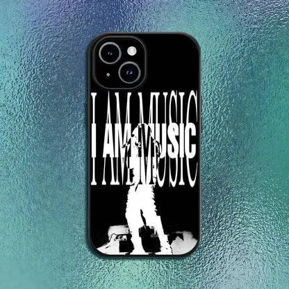 I AM MUSIC Playboi C-Carti Phone Case For IPhone 11 12 13 14 15 16Pro Max Plus Classic Black Soft Shell