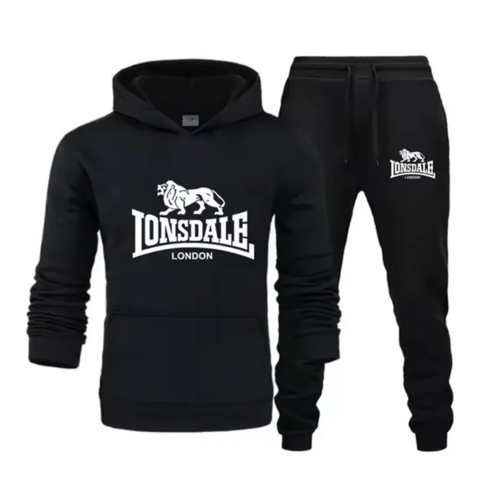 Animal Leopard 2025 Spring Autumn high-quality casual men s sportswear set printed men s hoodie two-piece set sweatshirt