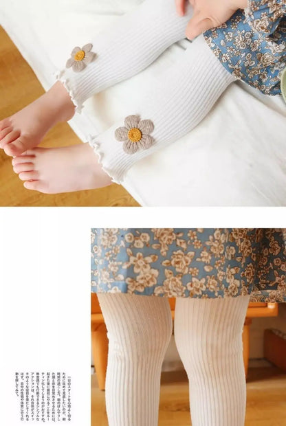 Baby Leggings for Spring and Autumn Cotton Children's Adjustable Pants Baby Girls Look Good Long Pants for Outerwear Clothing