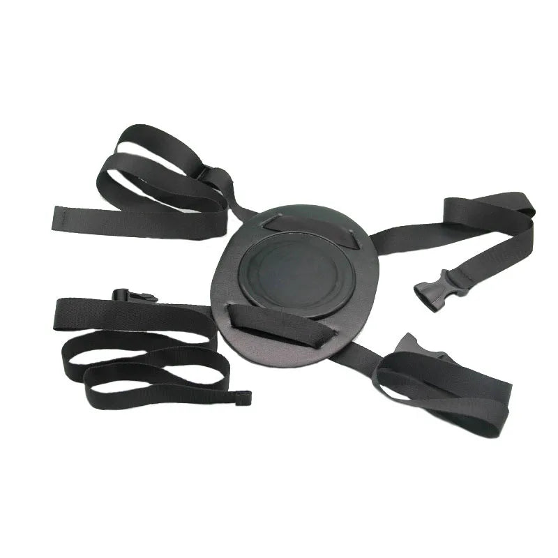 Adjustable Suction Cup Dildo Harness, Universal Strap-On Mount Base for Shower Wall Floor Bed, Hands Free Pleasure Accessory
