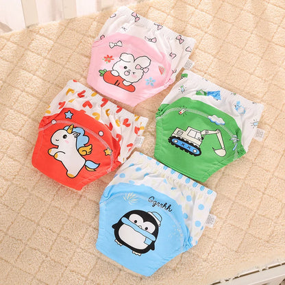 Baby Waterproof Diapers Pee Shorts Underwears Reusable Soft Ecological Cotton Toddler Potty Training Pants For Boys Girls