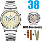 RED STAR 38mm Men's 1963 Chronograph Mechanical Watch Pilot with Seagull Movement ST1901 Air Force Aviation Sapphire Goose 40mm