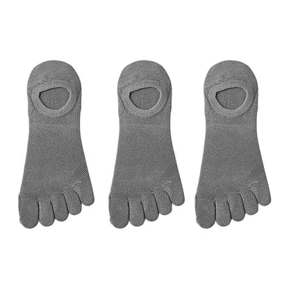 3 Pairs/lot Men's Socks Breathable Sweat Novelty Toe Socks Fashion Casual Breathable Finger Boat Sock High Quality Sox for Male