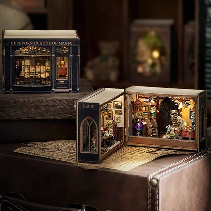 Mini Doll House DIY Small House 3D Puzzle Assembly Building Model Toys Home Bedroom Decoration With Furniture LED Lights Gifts