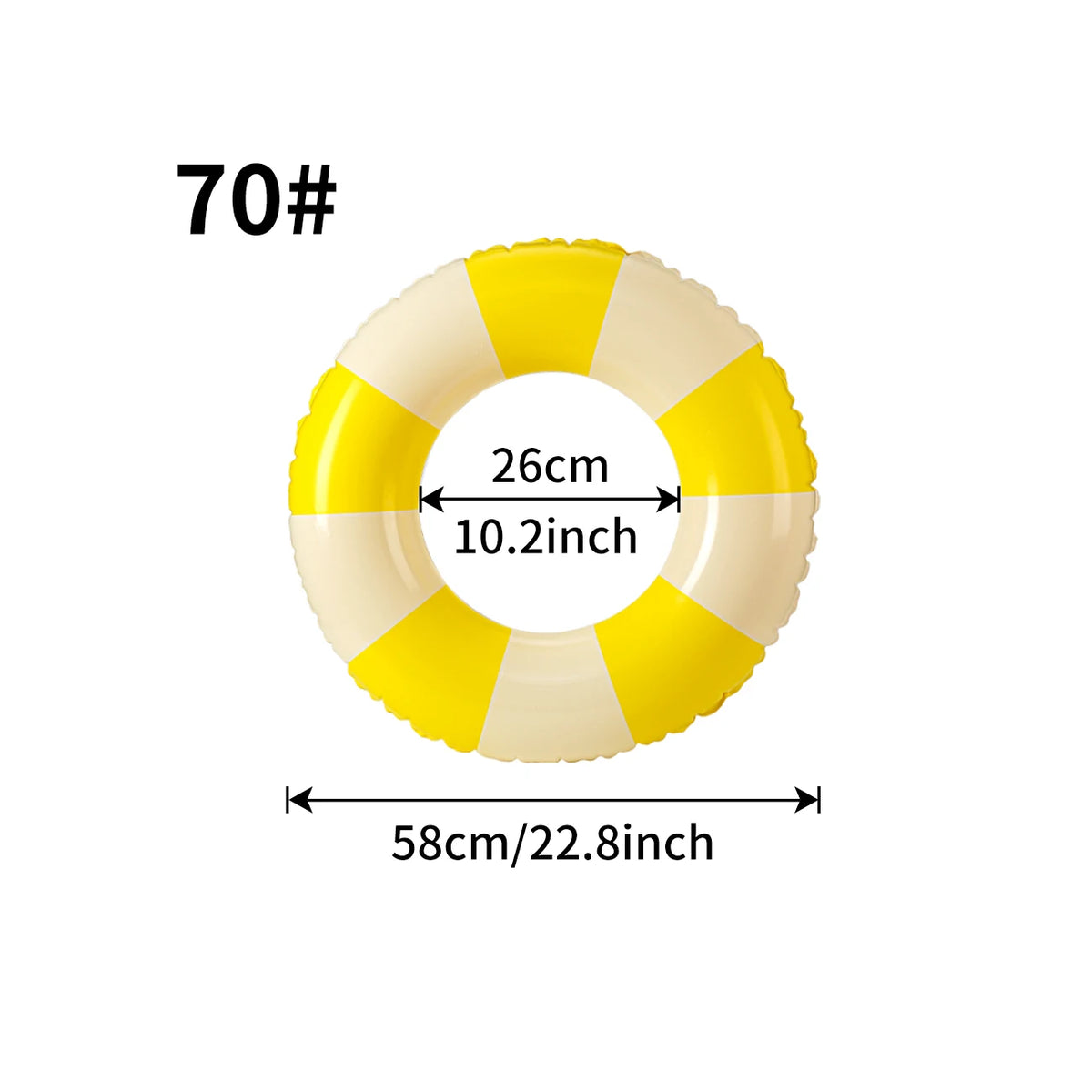 1PC Ins Style Macaron Inflatable Swimming Ring Adult Thickened Pool Float Summer Pool Party Water Toy