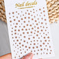 3D Metal Silver Flame Nails Stickers Gold Bronzing Stripe Lines Sliders Design Manicure French Nail Art Decoration Decal #Y2K