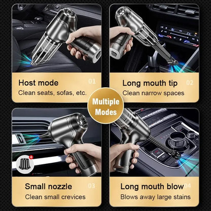 EAFC 12000PA Car Wireless Vacuum Cleaner Strong Suction Handheld Wet Dry Auto Vacuum Home & Car Dual Use Mini Home Appliance