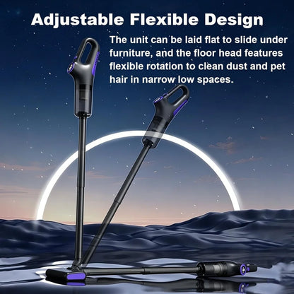 2-in-1Electric Vacuum Cleaner Portable Handheld Carpet Floor Cleaning Machine Wireless Cordless Electric Mop Rechargeable Floor Mopping Wet & Dry Home Cleaner