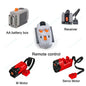 MOC Power Functions M/L/XL Motor Battery Box IR Remote Receiver for RC Car Robot Model Building Blocks Technical Modified Parts