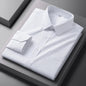 Men Formal Shirt Long Sleeve Office Solid Color Fashion Business Pocket Social Office Blue White Shirts Men's Clothing S-5XL