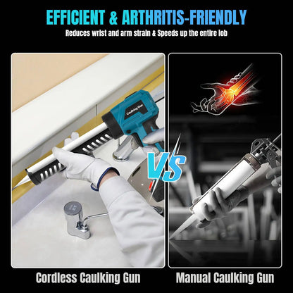 Electric Glue Gun Glass Glue Caulking Gun 4 Speeds Cordless Doors and Windows Electric Sewing Glue Tool for Makita 18V Battery