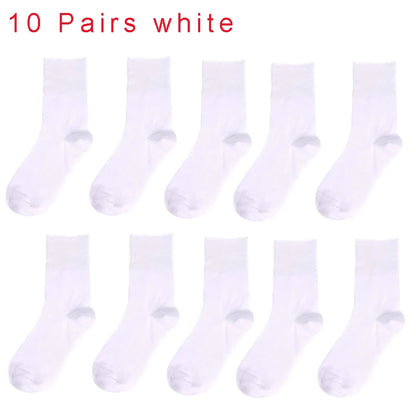 10PCS=5Pairs Loose Mouth Socks Diabetic Prevent Varicose Veins Cotton Comfortable Older Hypertensive Patients Fat Man Socks Gift