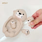 Children Otter Bath Toy Infant Float Ball Set Stackable Floating Boat Soft Water Play Toy Beach Swimming Pool Gift