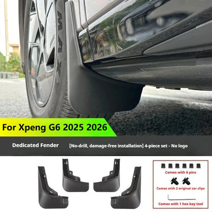 For Xpeng G6 Xiaopeng G6 2025 2026 Mud Flaps Splash Guards Exterior Modification Accessories