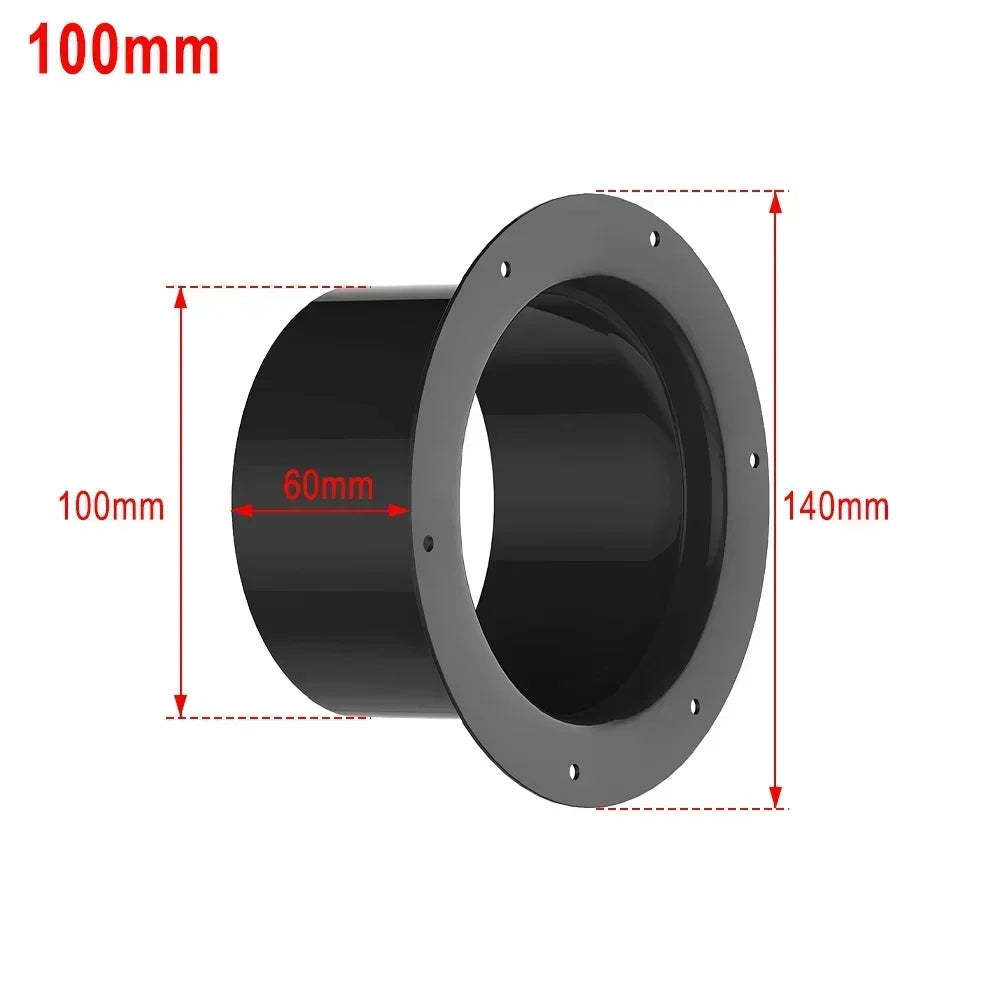 Vent Pipe Adapter Duct Joint Wall Flange Connector 75/100/125/150mm Durablity For Ventilation Pipe Ventilation Pipe Air Ducting