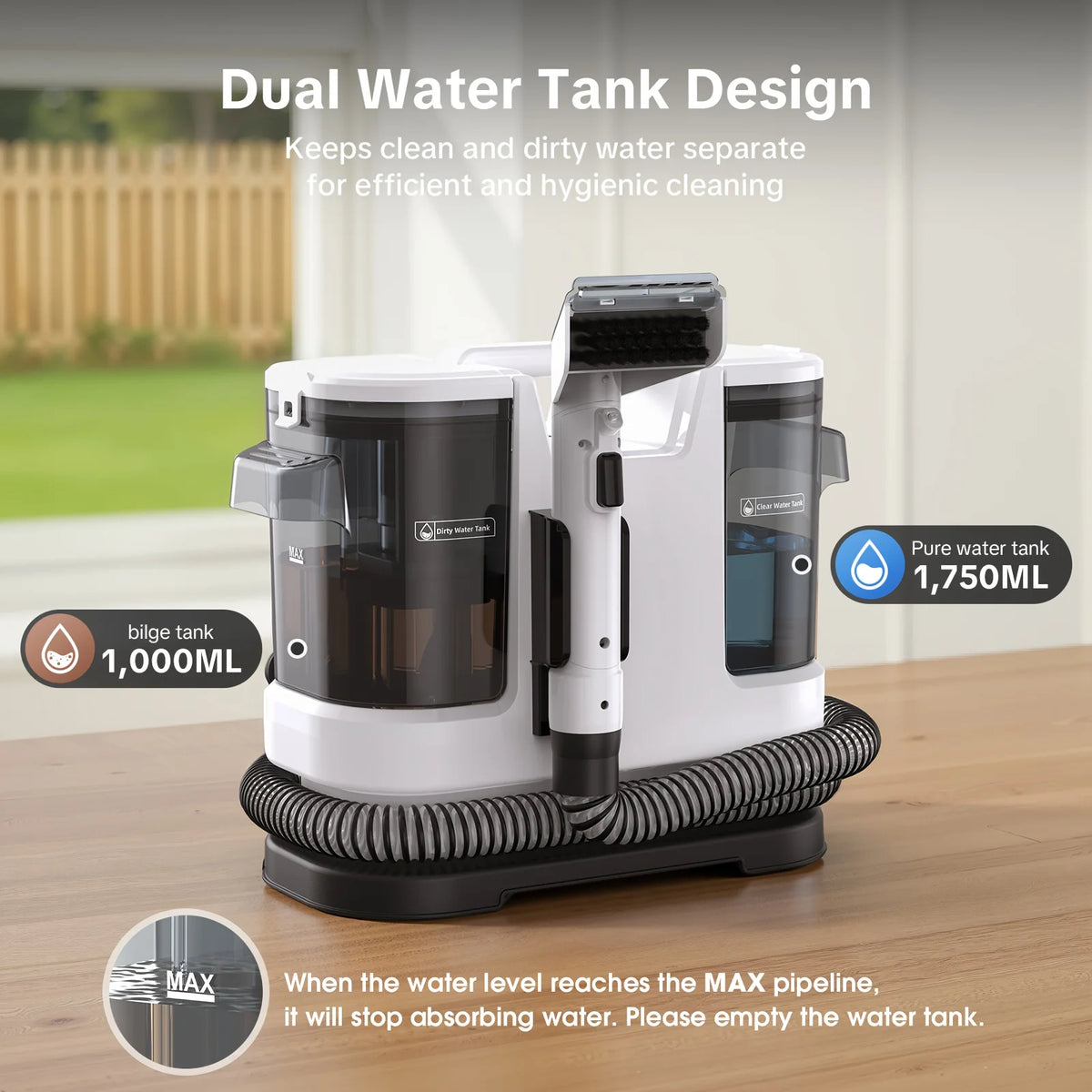 Lubluelu V8 Instant Heated Function Carpet Cleaner Machine 15Kpa Powerful Suction Hot Water Upgrade Portable Carpet Cleaning Machines for Pet Stains with Cleaning Tools & Self-Cleaning for Car/Couch/Rug/Spot