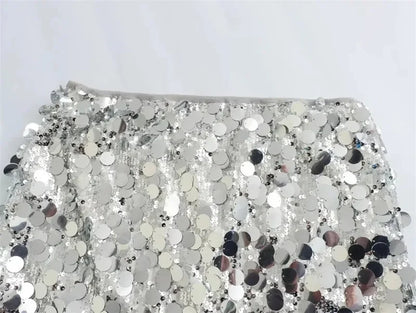 Silver Sequin Skirt Woman High Waist Mini Skirt Woman Fashion Shiny Glitter Elegant Short Skirts For Women Y2k Skirts
