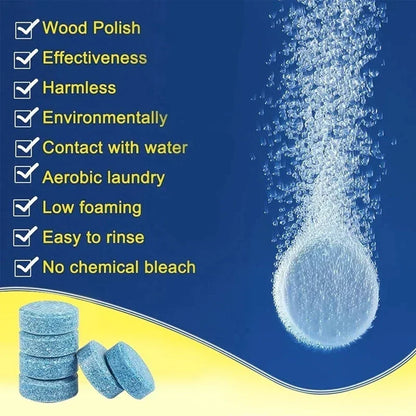 Car Windshield Cleaning Effervescent Multifunctional Glass Water Tablets Solid Cleaner Windshield Spray Car Wash Accessories