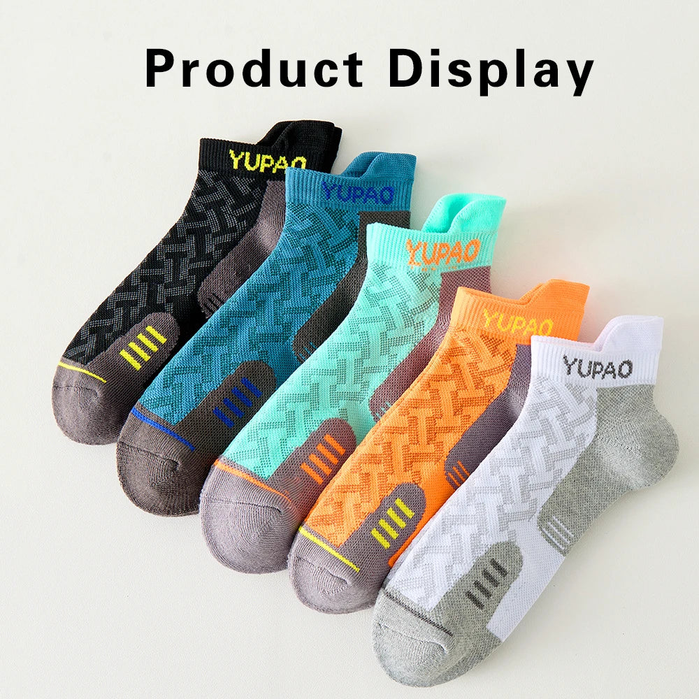 1/3 Pairs New Men's Professional Sports Short Socks Thick Towel Quick Dry Wicks Men's Fitness Running Ankle Socks For Man Gift