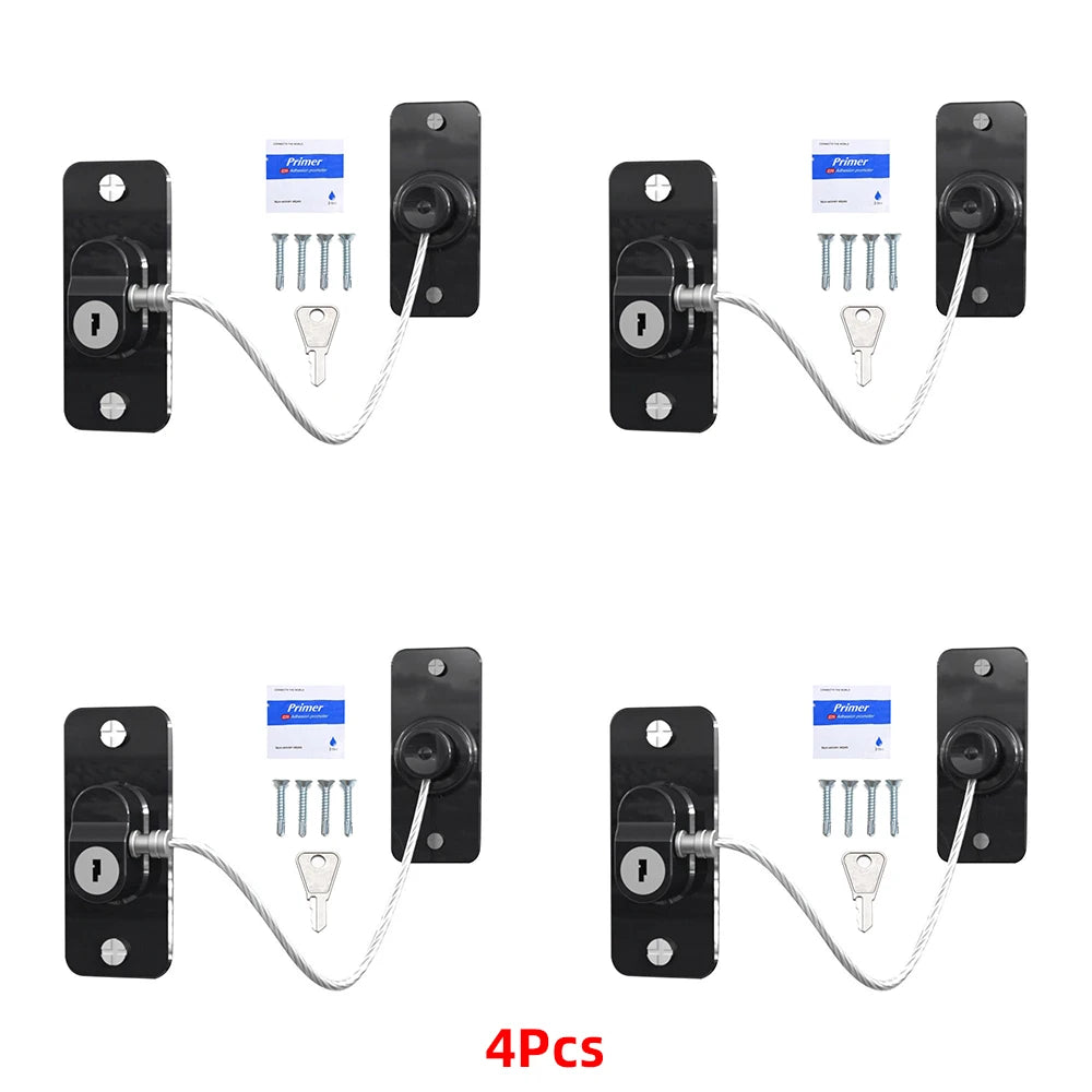 4/8Pcs/lot Child Protection Baby Safety Window Lock   Child Safety Locks Protection for Windows From Children Lock