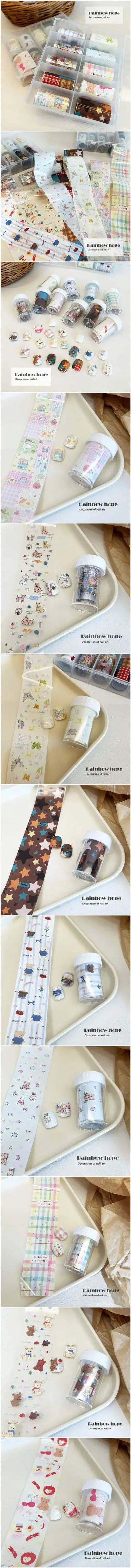 10Rolls Lacce Flower  Nail Foils Transfer Paper  Nail Art Stickers  Manicure Set Decal  Nails Decoration