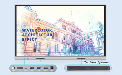 65 75 86 Inch Smart Tv for Classroom and Conference, Digital Electronic Whiteboard 4K HD Touch Screen Interactive Board On Wheel