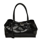 Oil PU Leather Hobo Handbag Slouchy Shoulder Bag Retro Top-Handle Bag Large Work Bags for Women Gilrls Tote Work Shopping Travel
