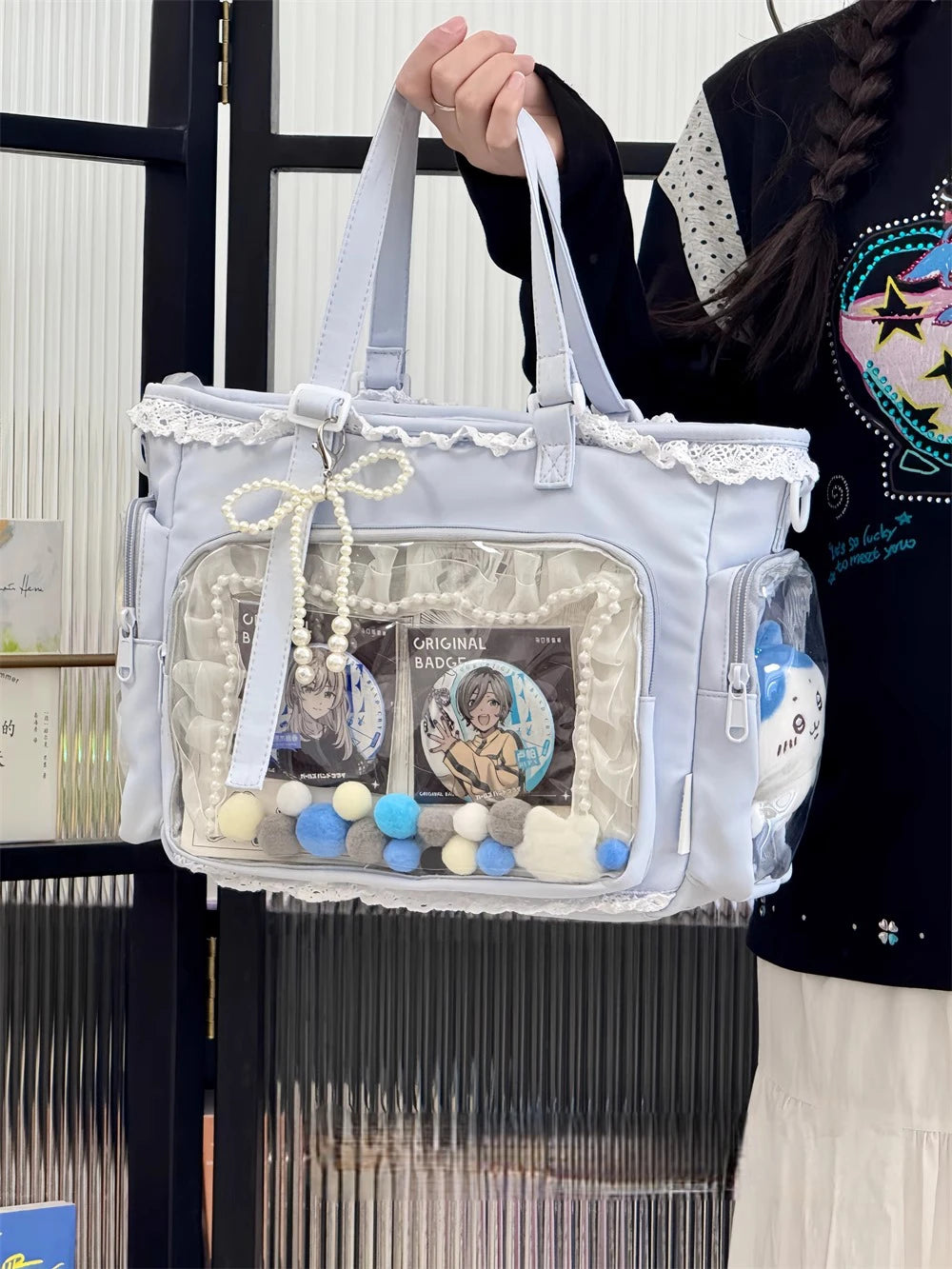 Ballet Girl Has A Large Appetite Itabag Japanese 2D Single Shoulder Cross Body Goods Bag Gift For Friends Only No Dolls No Card