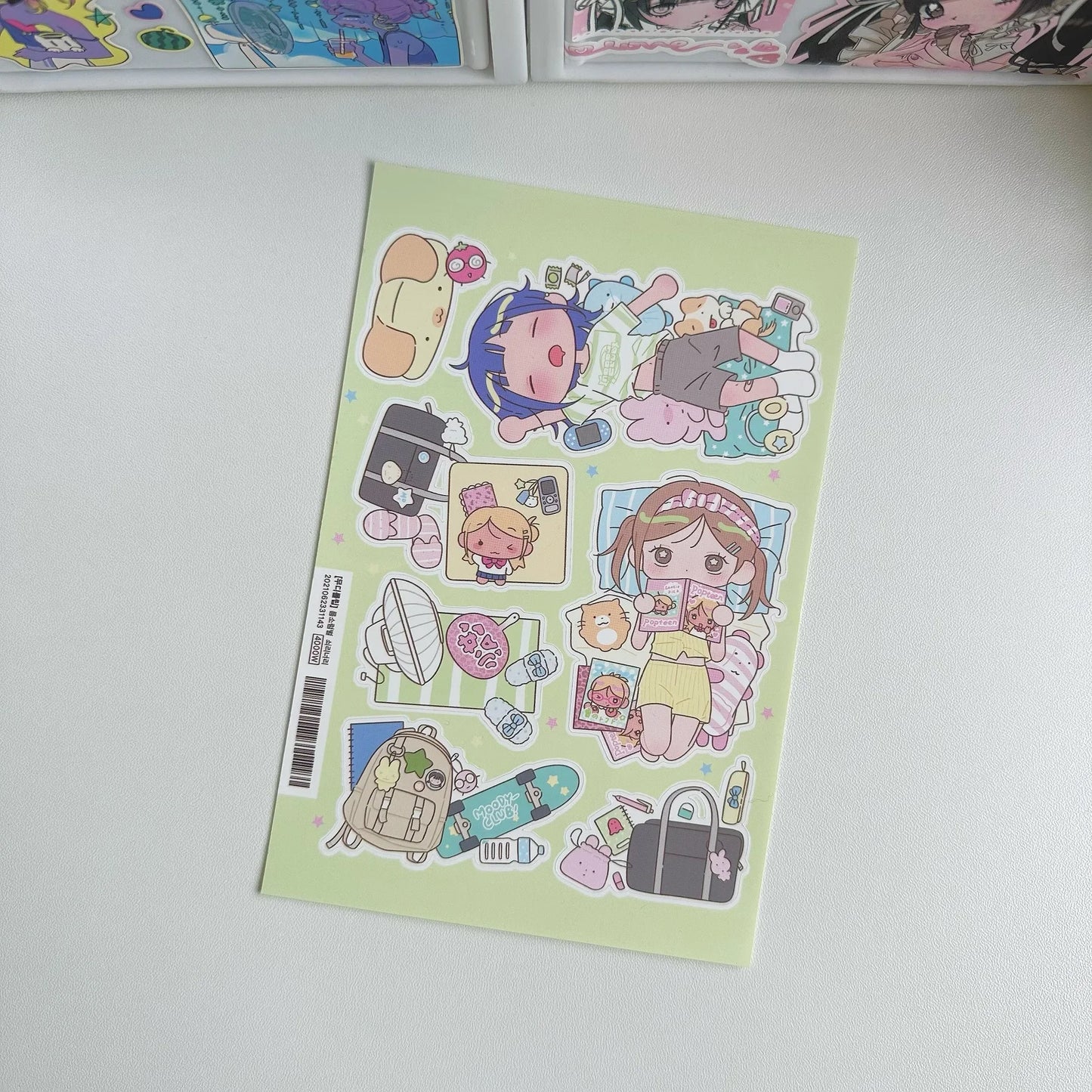 Cute Sweet Cool Japanese Shibuya Girl Sticker Korean Kawaii Cartoon Y2k Stickers Hand Account Diary Scrapbook Decorative Sticker