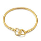 Original Bracelet 925 Sterling Silver Charm Bracelet 17-20CM Golden Heart Love Key Clover Bracelet Bangle Women Jewelry Gift