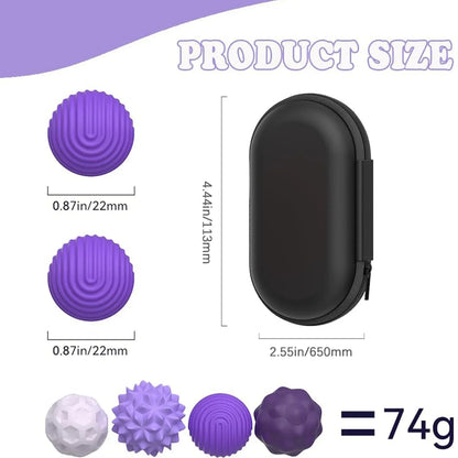 Fidget Toys Magnetic Stress Balls for Adults Silicone Stress Relief Sensory Toy Finger Toy for Office Decoration 4 Fun Textures