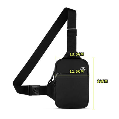 Men Crossbody Bag Mini Waterproof Leisure Fashion Mobile Phone Chest Bag Business Commuting Outdoor Sport Shoulder Crossbody Bag