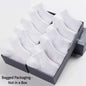 5/10 Pairs Unisex Ankle Socks Solid Color Black White Gray Cotton Deodorant Breathable Running Sports Socks New Spring Summer