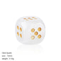 6pc 1.5cm Natural stone amethyst dice Agate tiger eye stone particle Guess the number of points gift good new wholesale