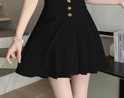 Black Pleat Skirts for Woman White High Waist Pleated Mini Clothes Short Kawaii Cute Women's Skirt Aesthetic Cheap Summer 2025 V