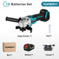 YOFIDRA 125mm 4 Gears Brushless Electric Angle Grinder Metal Wood Grinding Polishing Cutting Power Tool For Makita Battery Pin
