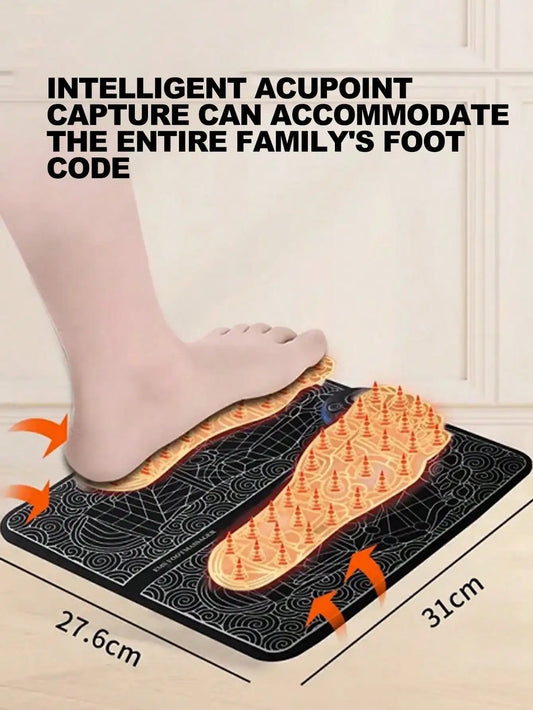 2026Foot Massager Foot Therapy Machine EMS Foot Massage Pad Pulse Fully Automatic Foot Meridian Pressing Device