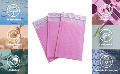 20pcs Bubble Mailers Pink Poly Bubble Mailer Self Seal Padded Envelopes