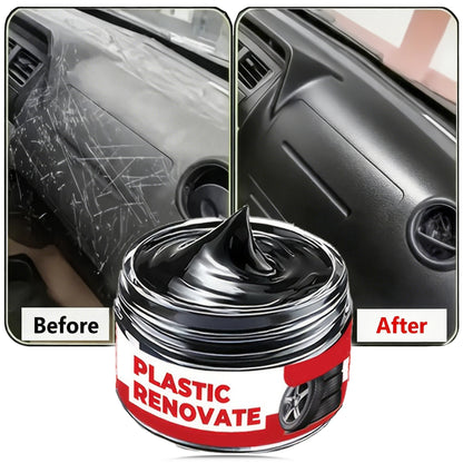 Car Interior Scratch Repair Paste Tire Shine Restoration of Black Interior and Dashboard Plastic Surfaces