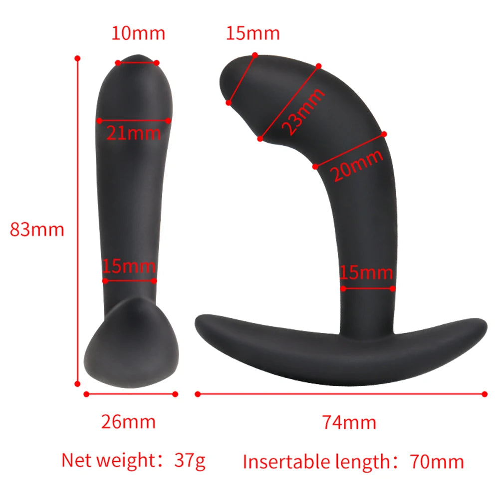 BDSM Electric Shock Silicone Anal Plug E-stim Buttplug Dildo G-Spot Prostate Massager Anus Dilator Intimate Goods Masturbator