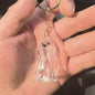 (HB05)Clear Puppy Hair Memorial Keepsake Capsule Pet Dog Fur Container DIY Pendant Keychain Decor Pet Lovers Home Display Gifts