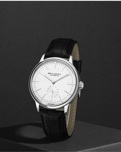 Seagull New Business Watch Men's Mechanical Wristwatches 50m Waterproof Leather Valentine Male Watches Relogio Masculino 6075