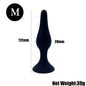 Silicone Pleasure Anal Plug 4-Piece Set - Anal Stimulation Beads, Hands-Free Suction Cup Anal Plug, Adult Erotic Sex Toy