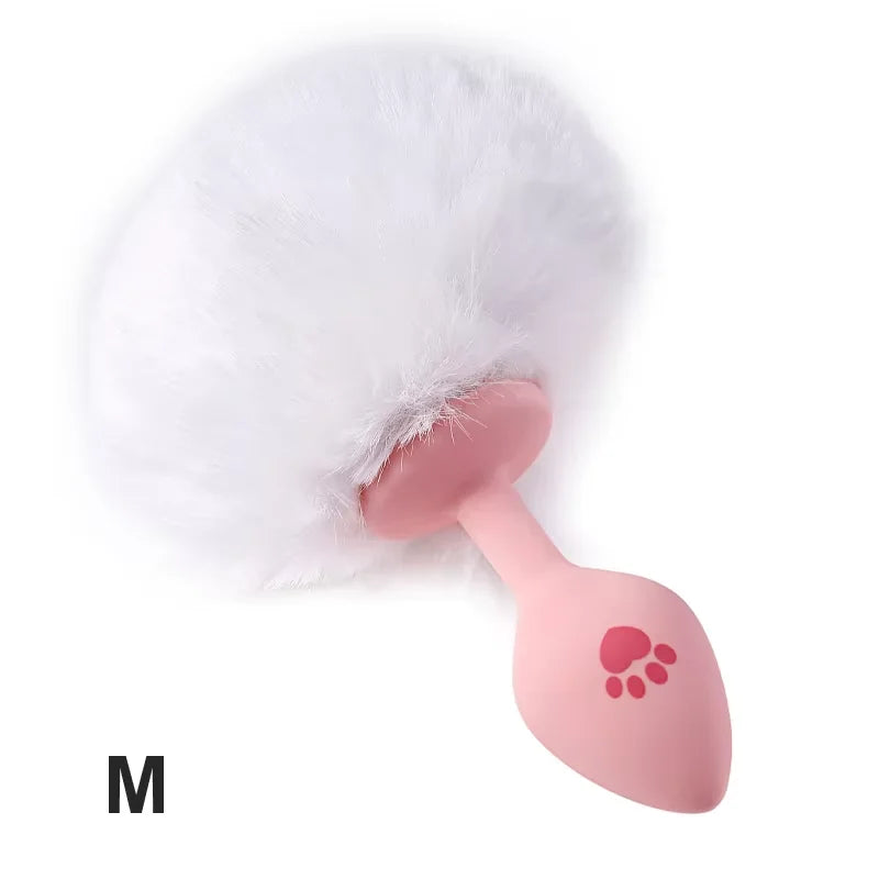 Cat Paw Anal Plug Adult Couple Games Butt Plug Erotic Product Penetration Anal Toy with Hairball Fox Tail Sex Toys for Men Women