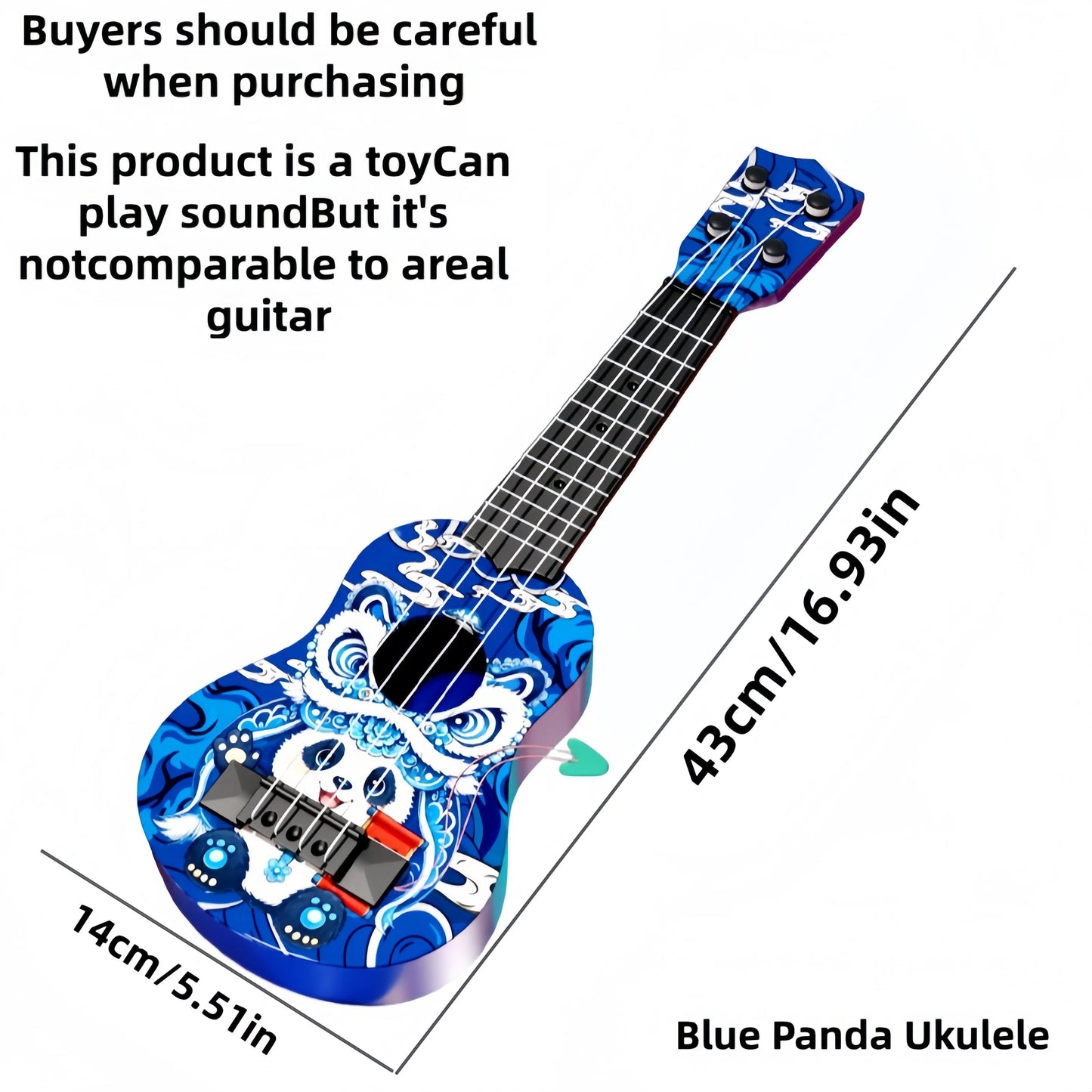 Newly Launched Strumming Ukulele, Beginner-Friendly Toy Guitar Instrument for Kids, New Year's Gift for Children