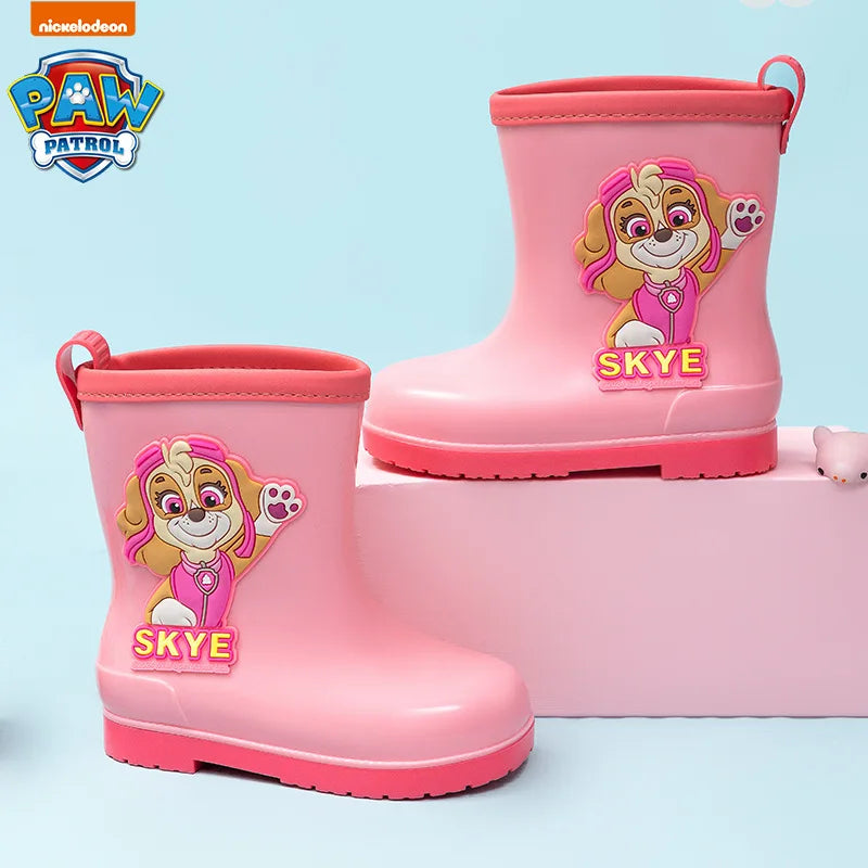 Genuine PAW patrol Rain boots Mars Skye Rubble Chase, Colorful Options Durable Footwear for Toddlers in Wet Condition